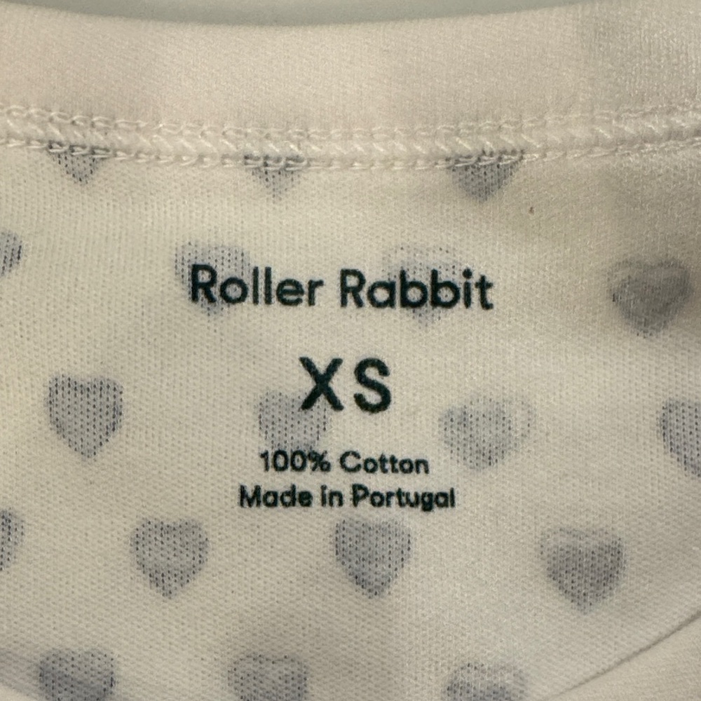 Roller Rabbit hearts pajama set XS in Blue